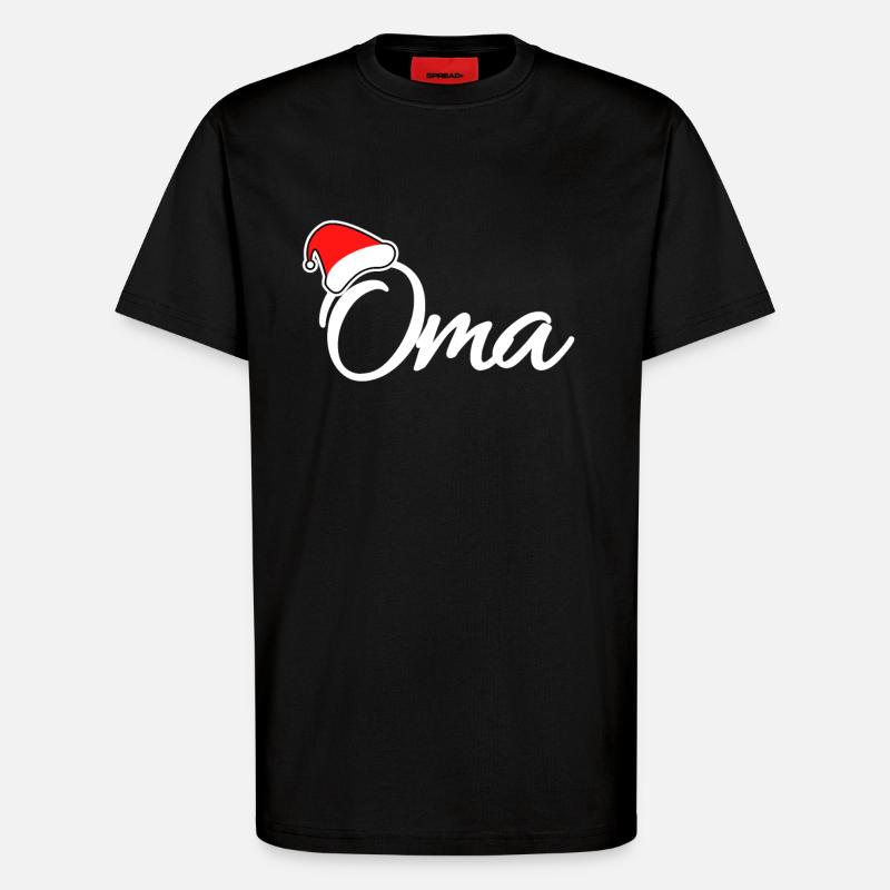 Weihnachten Oma - T-Shirt - made by SPREAD - SOLID BLACK