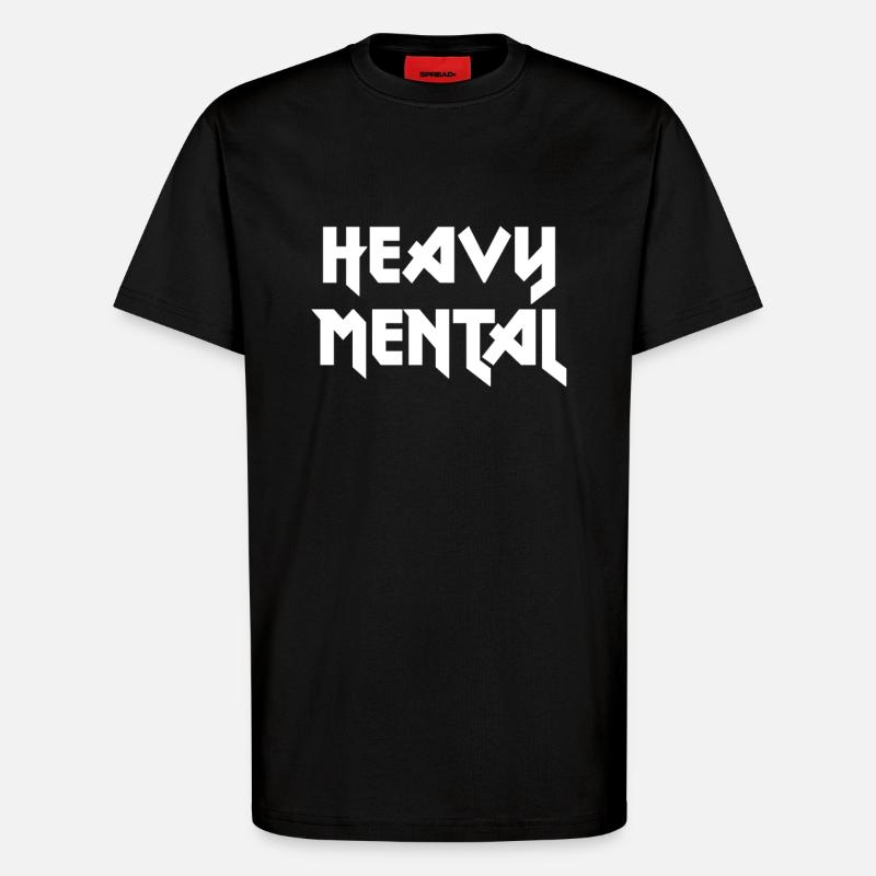 Heavy Metal - médium lourd - T-shirt bio décontracté fabriqué en UE - SOLID BLACK