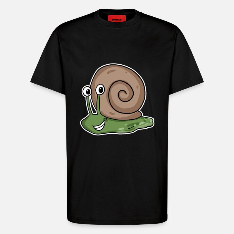 Schnecke - T-Shirt - made by SPREAD - SOLID BLACK