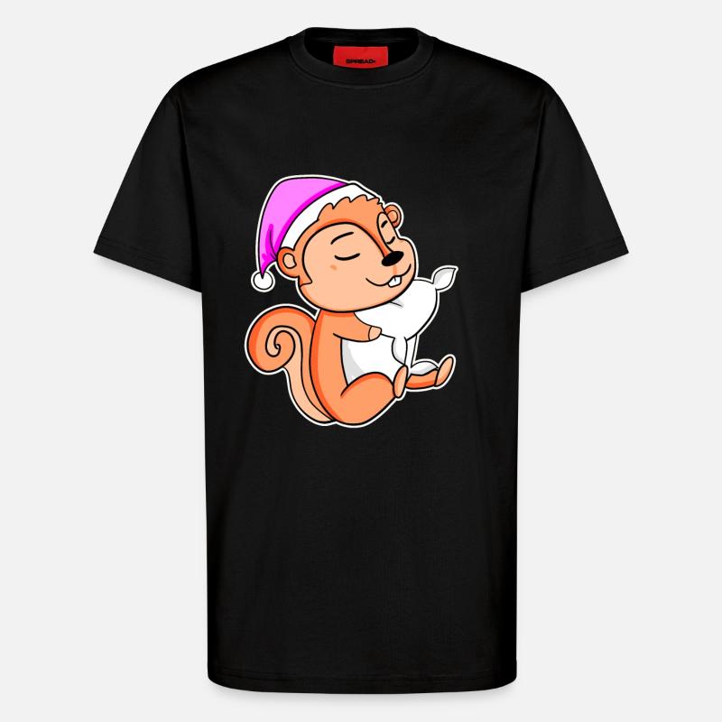 Eichhörnchen - T-Shirt - made by SPREAD - SOLID BLACK