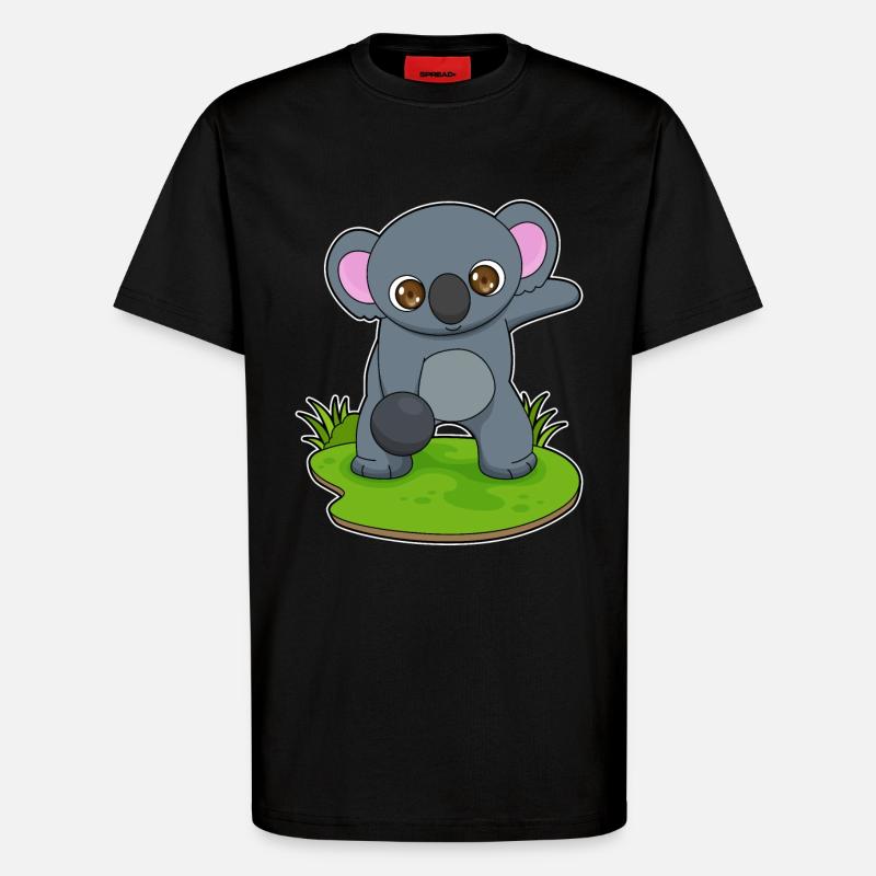 Koala Bowling Bowlingkugel - T-Shirt - made by SPREAD - SOLID BLACK