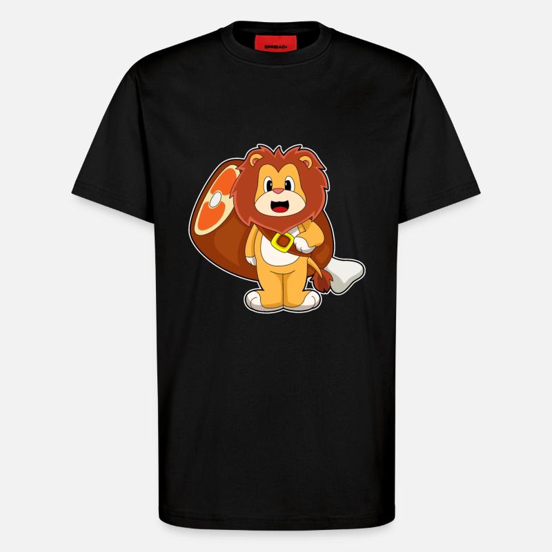 Löwe Fleisch - T-Shirt - made by SPREAD - SOLID BLACK