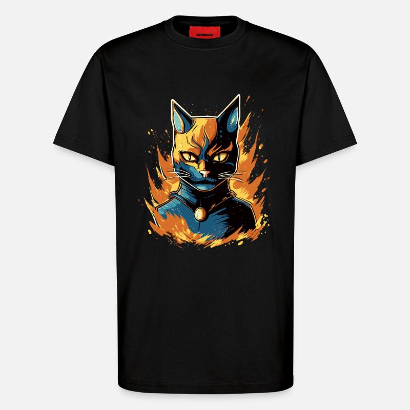 Superpfoten im Einsatz: Superkatze - T-Shirt - made by SPREAD - SOLID BLACK