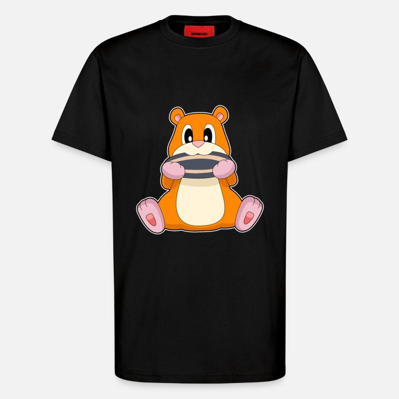 Graines de hamster - T-shirt bio décontracté fabriqué en UE - SOLID BLACK