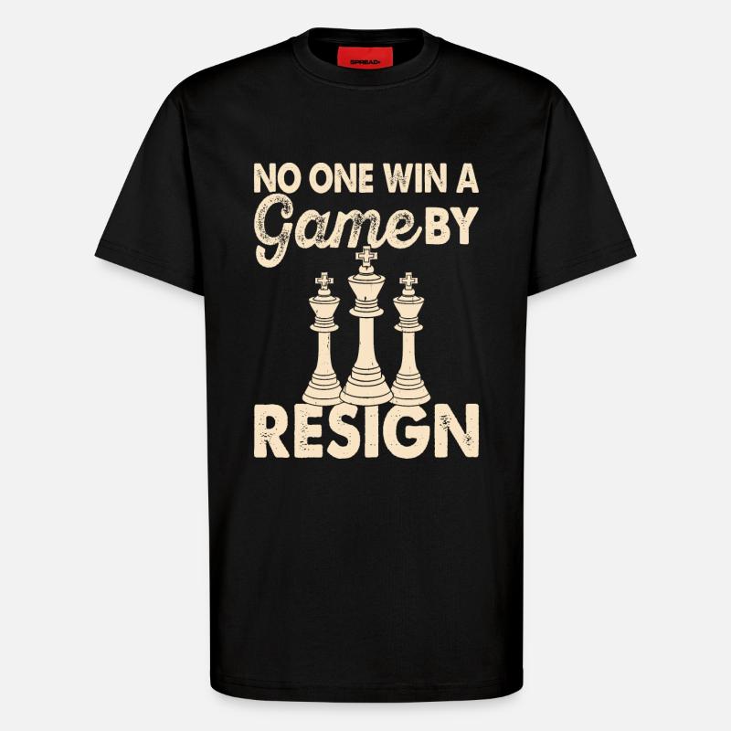Chess - T-Shirt - made by SPREAD - SOLID BLACK