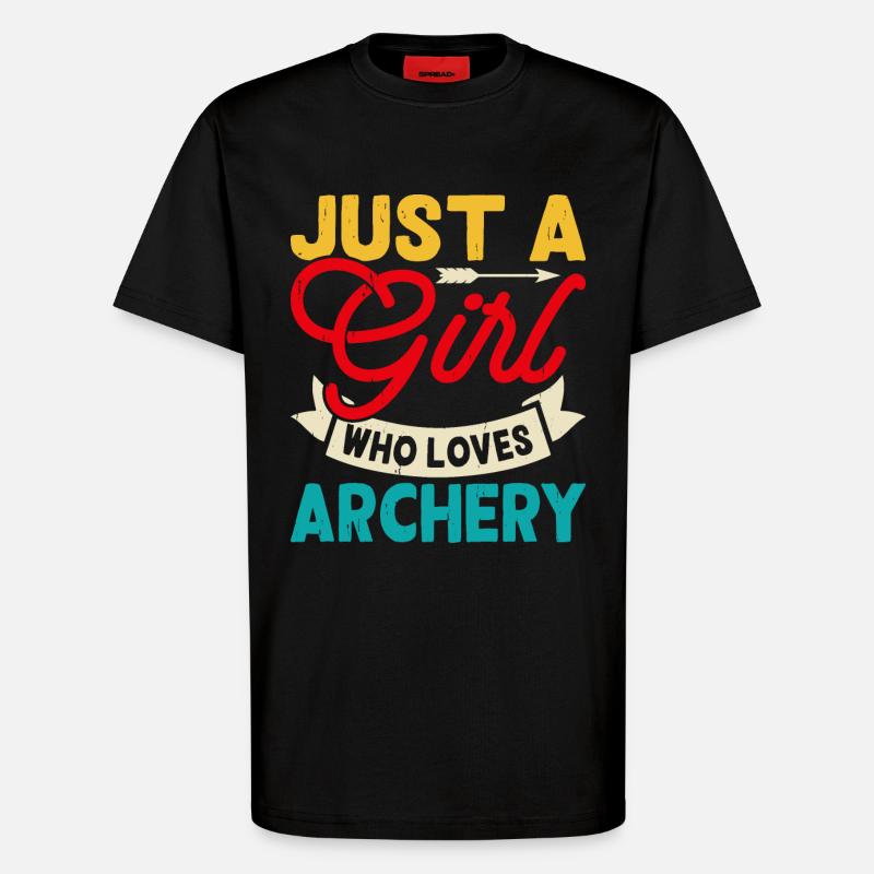 Bogenschießen Bogenschütze - T-Shirt - made by SPREAD - SOLID BLACK