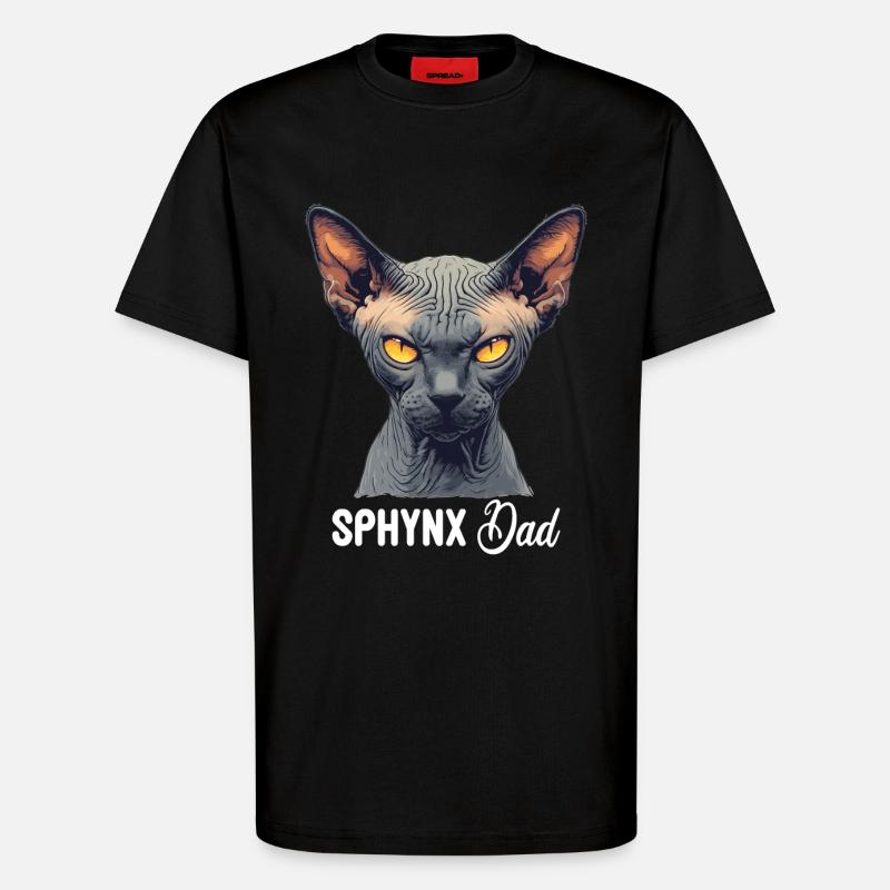 Sphynx Kätzchen Sphynx Katze - T-Shirt - made by SPREAD - SOLID BLACK