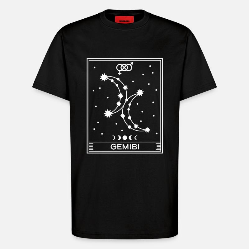 Gemibi - T-shirt bio décontracté fabriqué en UE - SOLID BLACK