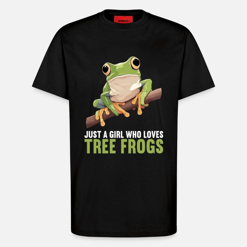 Rainette Baumfrösche Baumfrosch - T-shirt bio décontracté fabriqué en UE - SOLID BLACK