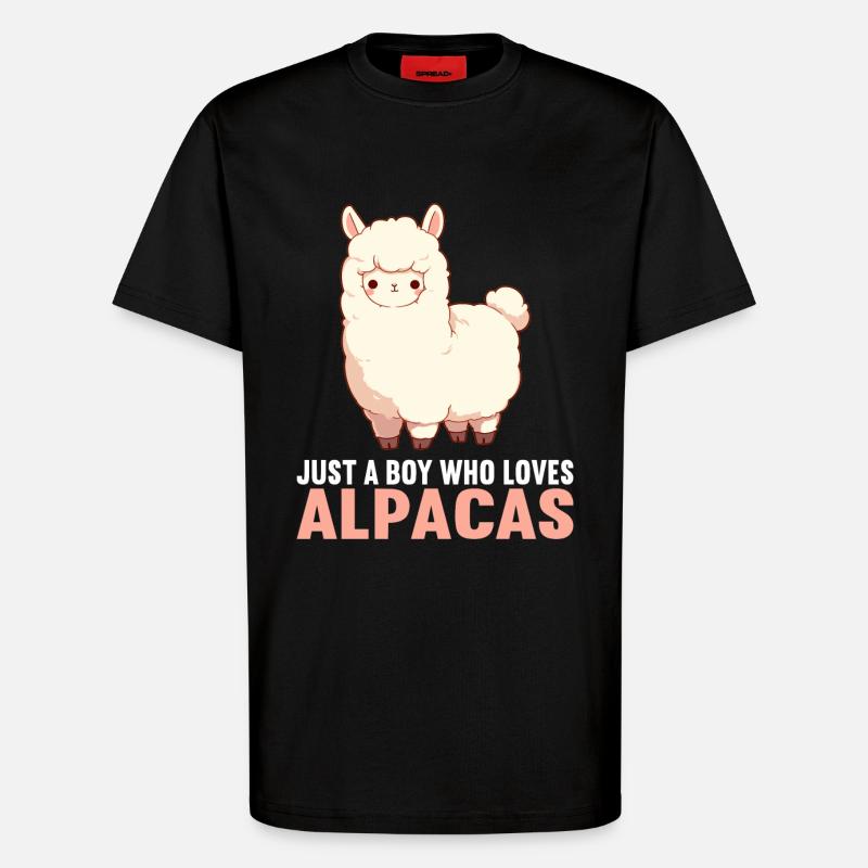 Alpaca Alpacas Alpaca - T-Shirt - made by SPREAD - SOLID BLACK