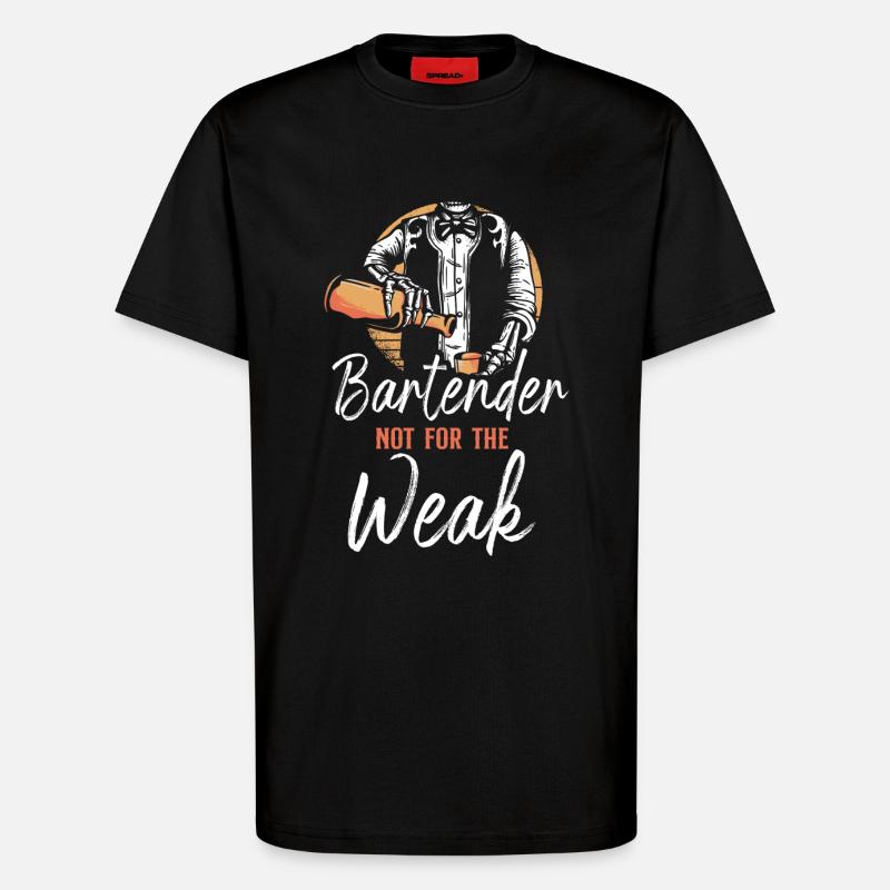 Bartender Mixologist Bartender Not - T-Shirt - made by SPREAD - SOLID BLACK