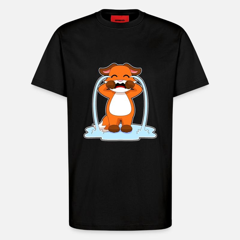 Fuchs weint - T-Shirt - made by SPREAD - SOLID BLACK