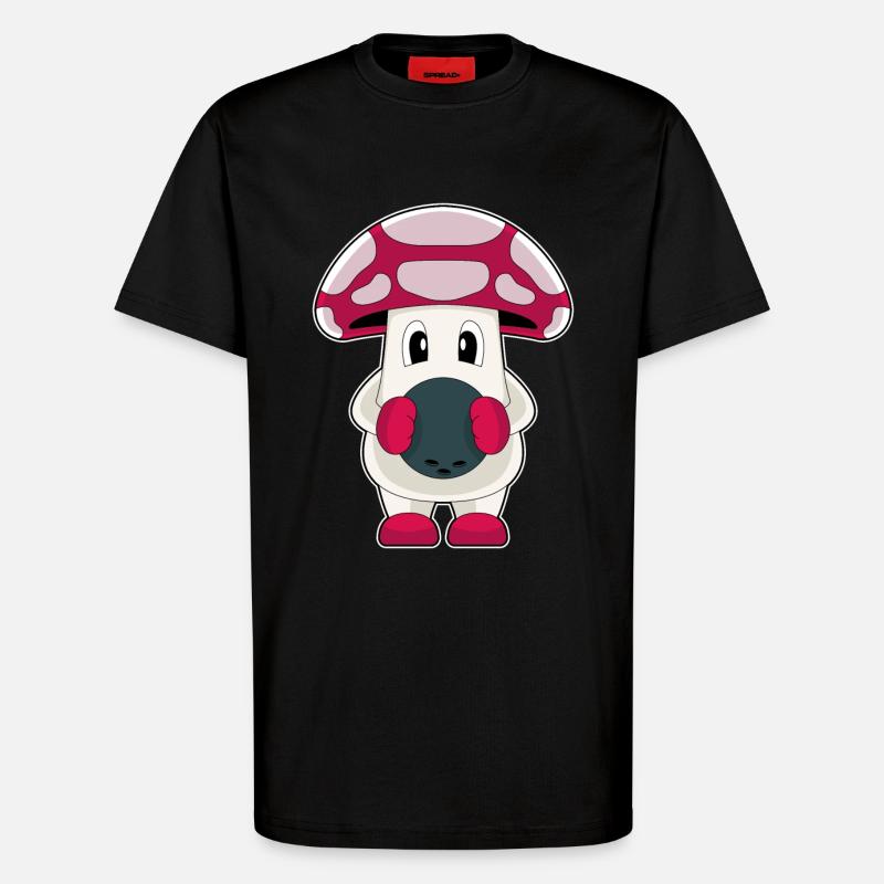 Mushroom Bowling Bowling Ball - T-Shirt - made by SPREAD - SOLID BLACK