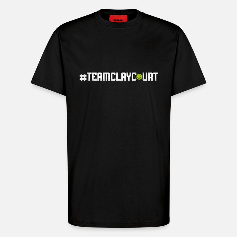 Funny Tennis Player Racket - T-Shirt - made by SPREAD - SOLID BLACK