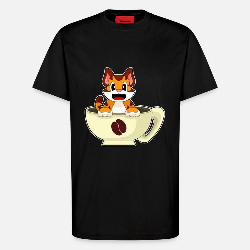 Tiger Coffee Mug - T-Shirt - made by SPREAD - SOLID BLACK
