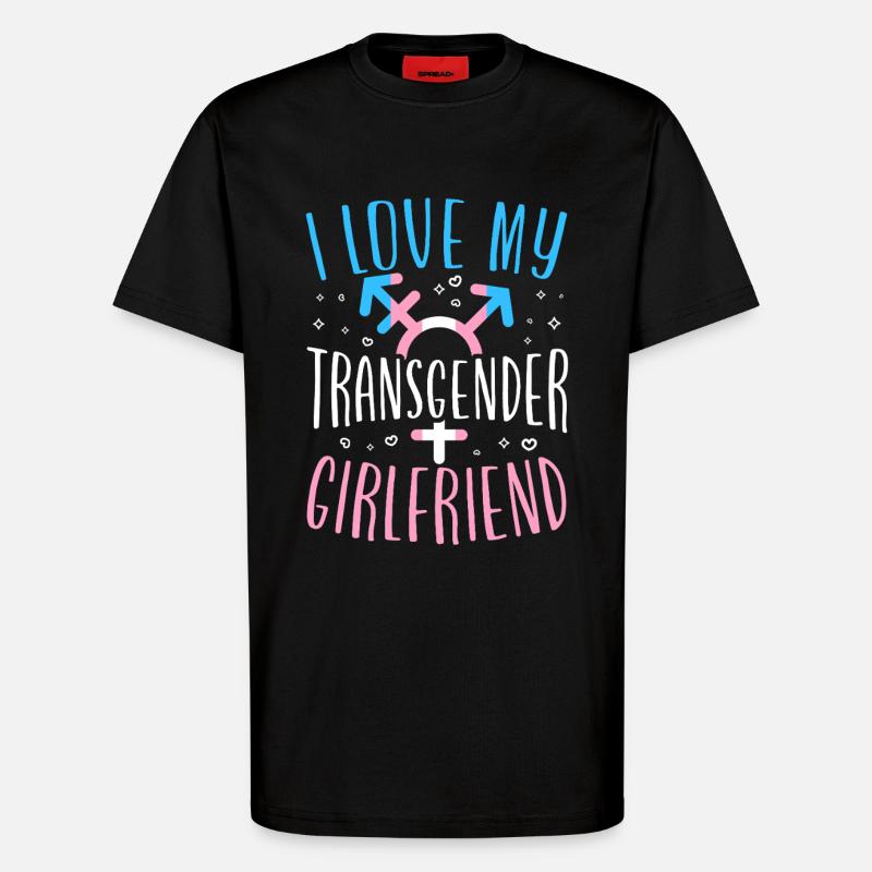 Transgender Trans LGBT Pride - T-Shirt - made by SPREAD - SOLID BLACK