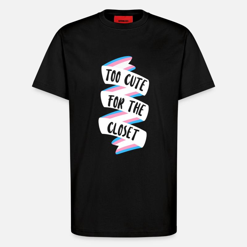 Transgender Trans LGBT Pride - T-Shirt - made by SPREAD - SOLID BLACK