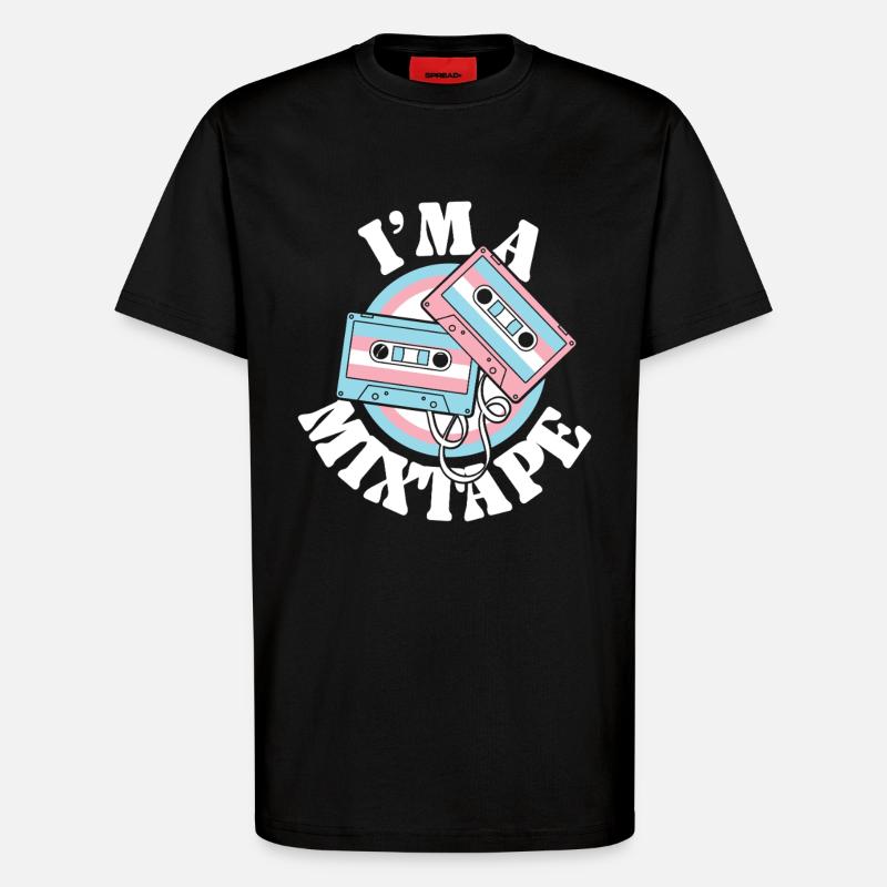 Transgender Trans LGBT Pride - T-Shirt - made by SPREAD - SOLID BLACK