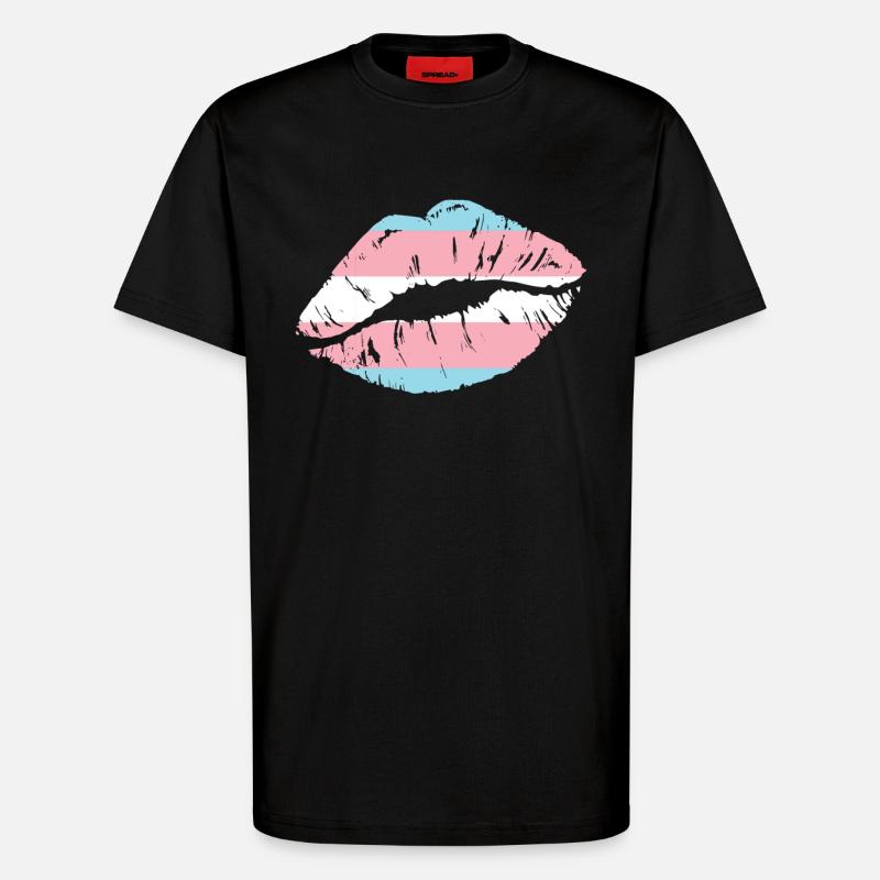 Transgender Trans LGBT Pride - T-Shirt - made by SPREAD - SOLID BLACK