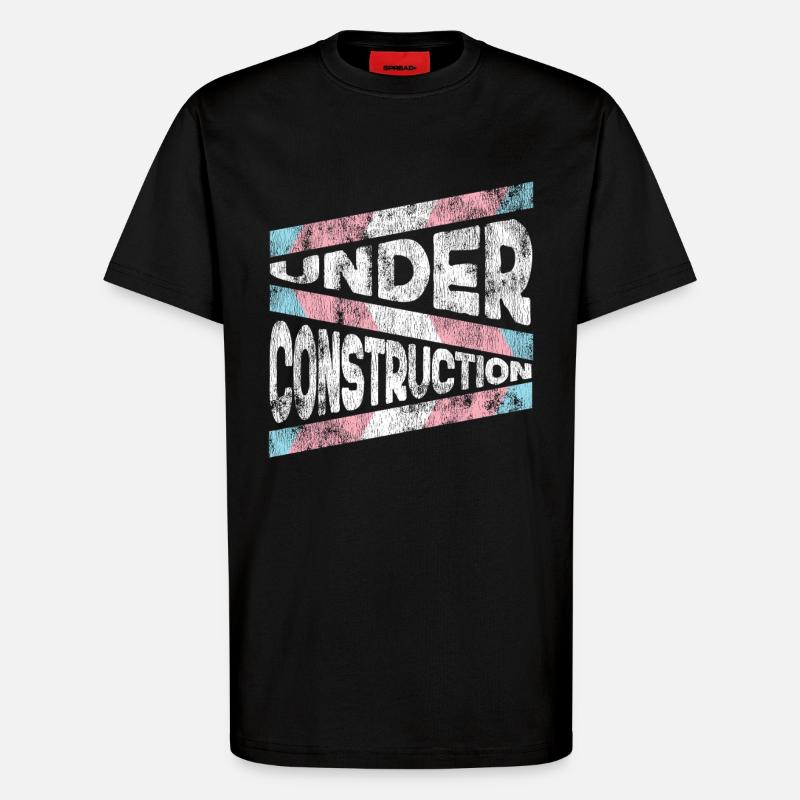 Transgender Trans LGBT Pride - T-Shirt - made by SPREAD - SOLID BLACK