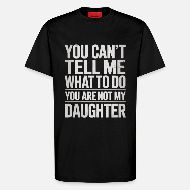 J’écoute simplement ma fille - T-shirt bio décontracté fabriqué en UE - SOLID BLACK