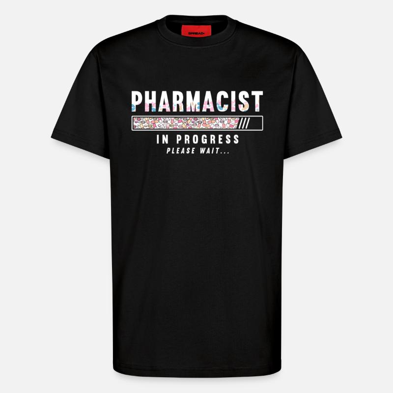 Pharmacy Tech Technician - T-Shirt - made by SPREAD - SOLID BLACK