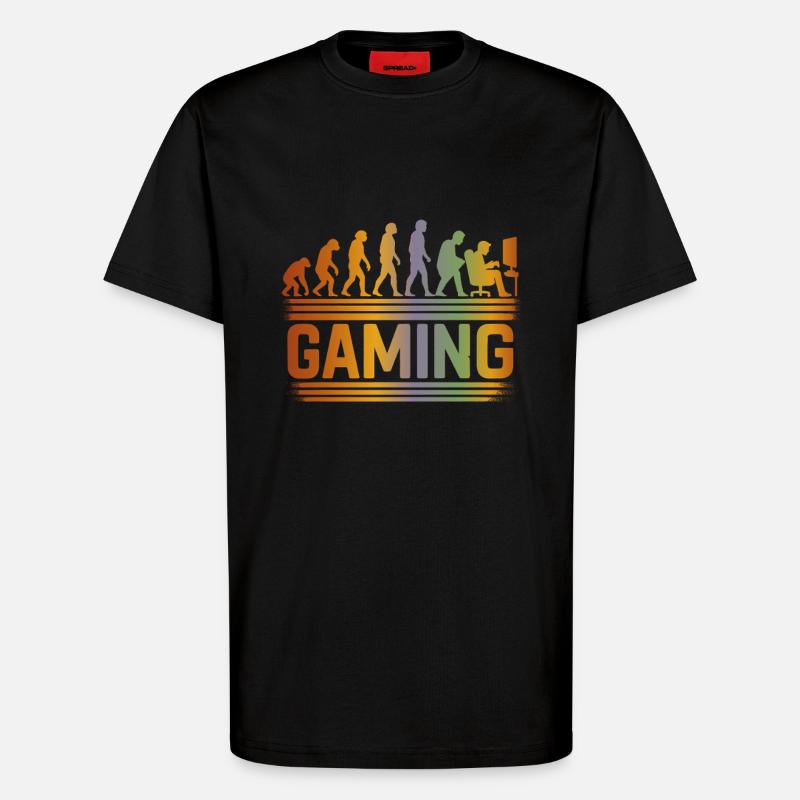 Evolution Gaming - T-Shirt - made by SPREAD - SOLID BLACK
