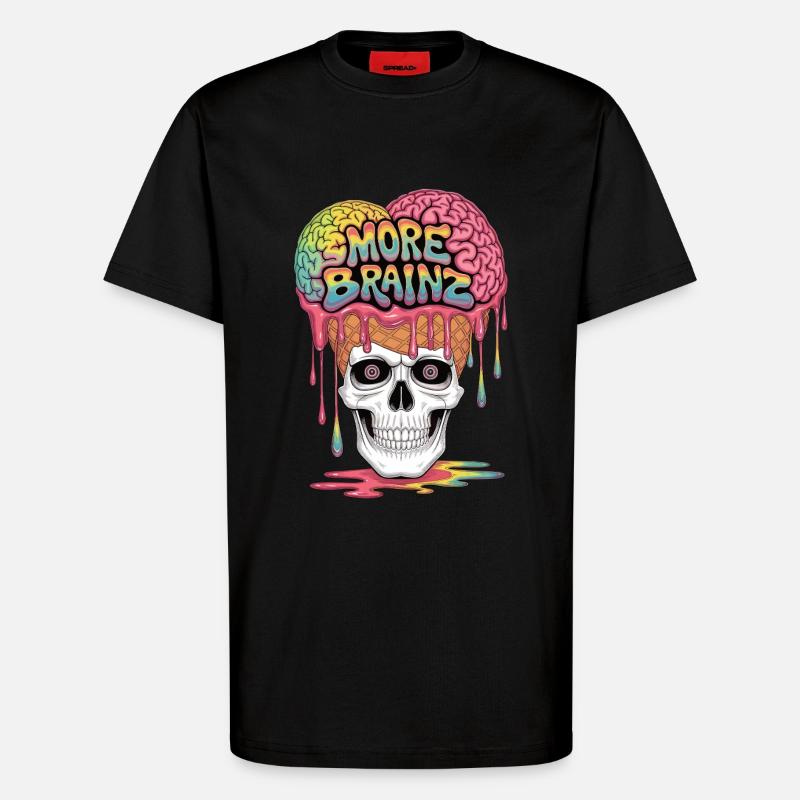 Zombie Eiscreme Wahnsinn - T-Shirt - made by SPREAD - SOLID BLACK