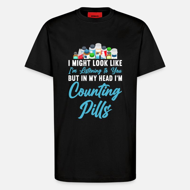 Pharmacy Tech Technician - T-Shirt - made by SPREAD - SOLID BLACK