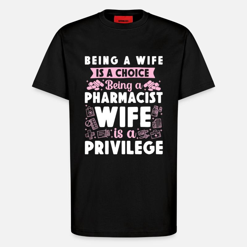 Pharmacy Tech Technician - T-Shirt - made by SPREAD - SOLID BLACK