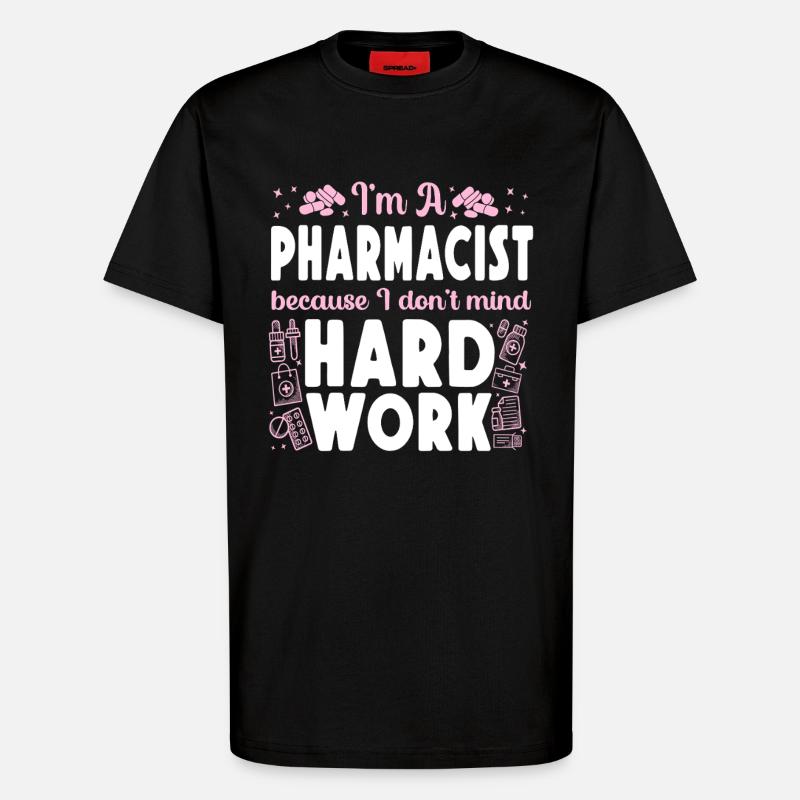 Pharmacy Tech Technician - T-Shirt - made by SPREAD - SOLID BLACK