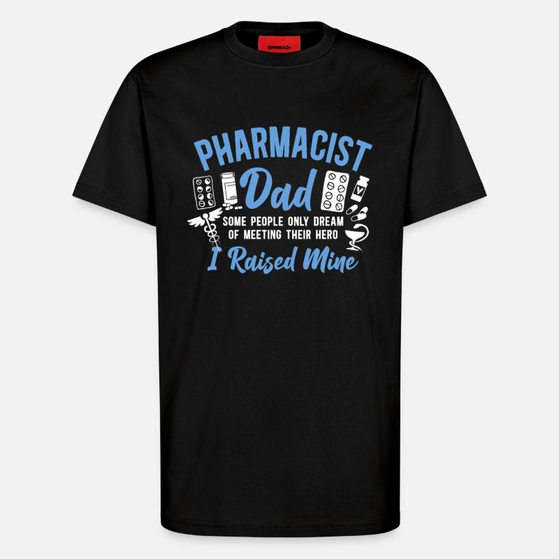 Pharmacy Tech Technician - T-Shirt - made by SPREAD - SOLID BLACK