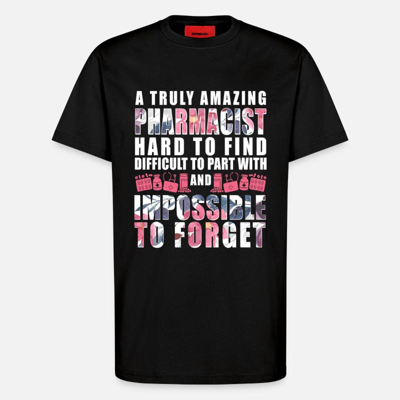 Pharmacy Tech Technician - T-Shirt - made by SPREAD - SOLID BLACK