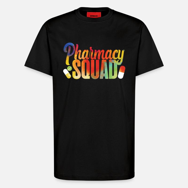 Pharmacy Tech Technician - T-Shirt - made by SPREAD - SOLID BLACK