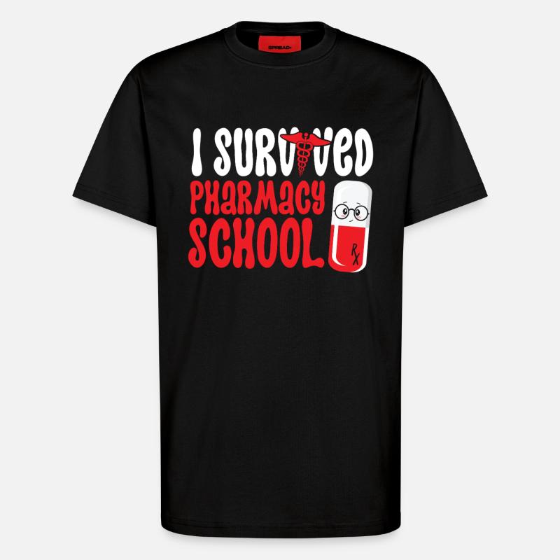 Pharmacy Tech Technician - T-Shirt - made by SPREAD - SOLID BLACK