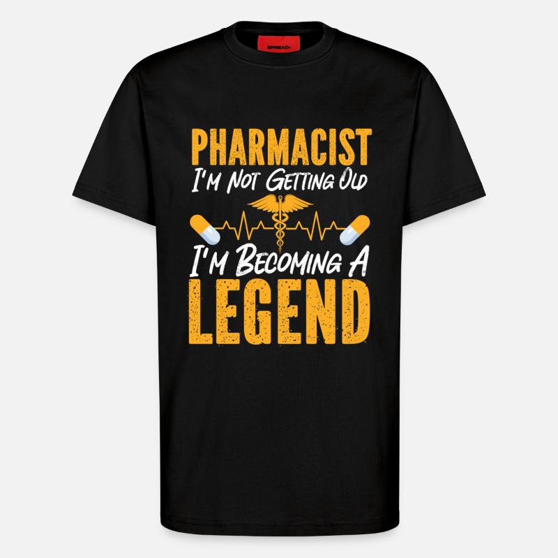 Pharmacy Tech Technician - T-Shirt - made by SPREAD - SOLID BLACK