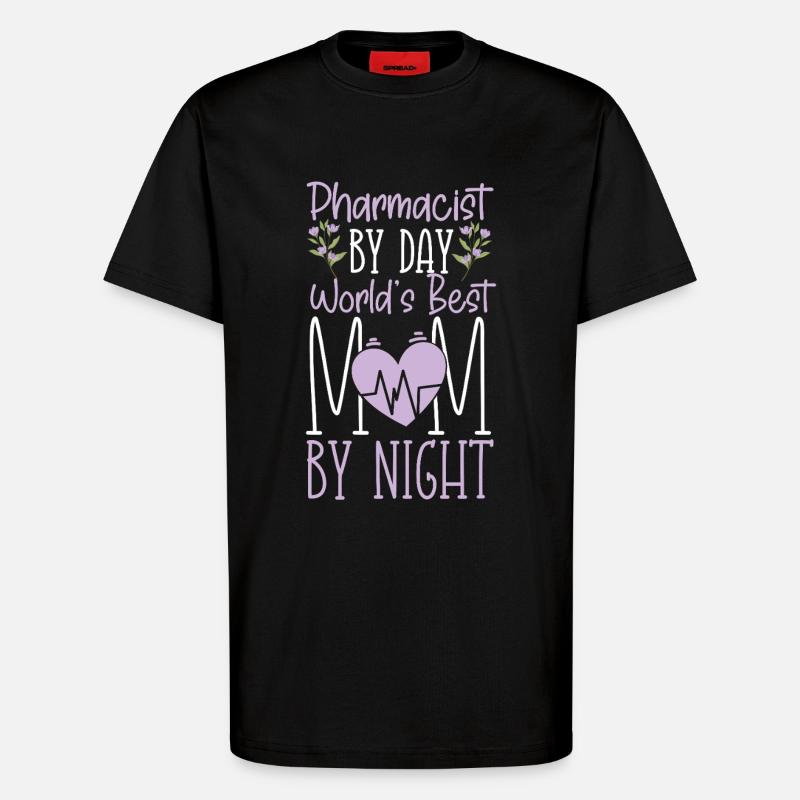 Pharmacy Tech Technician - T-Shirt - made by SPREAD - SOLID BLACK