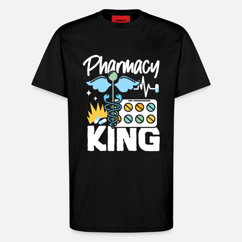 Pharmacy Tech Technician - T-Shirt - made by SPREAD - SOLID BLACK