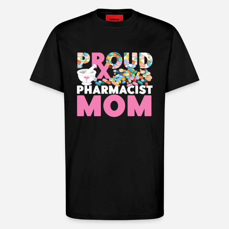 Pharmacy Tech Technician - T-Shirt - made by SPREAD - SOLID BLACK