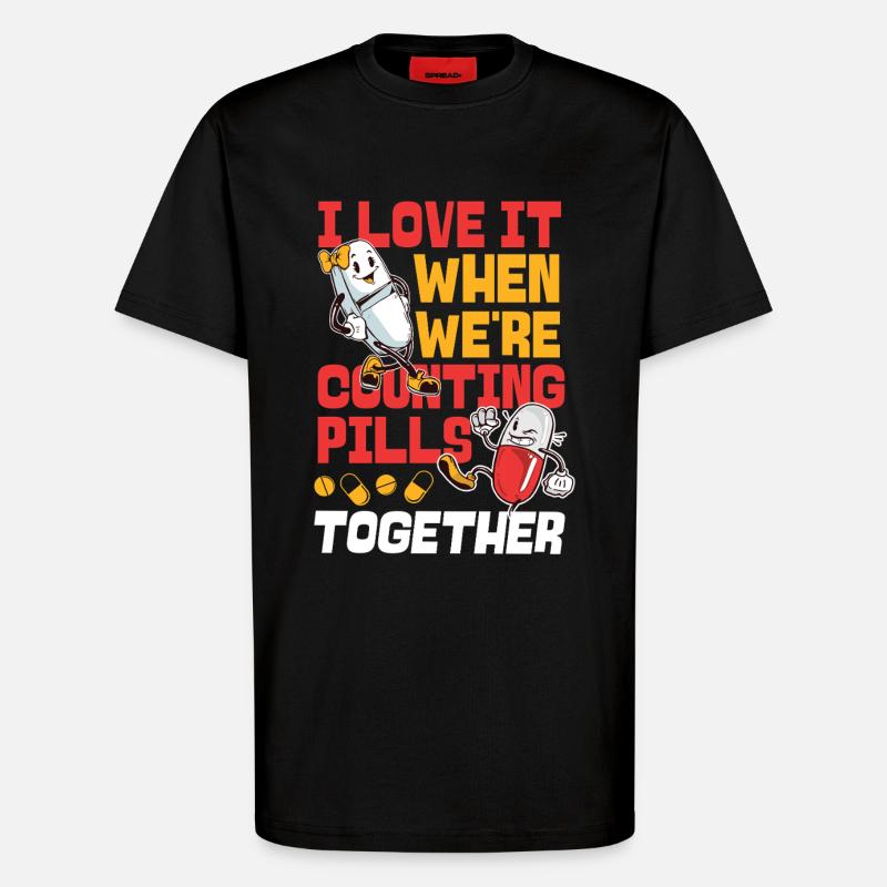 Pharmacy Tech Technician - T-Shirt - made by SPREAD - SOLID BLACK
