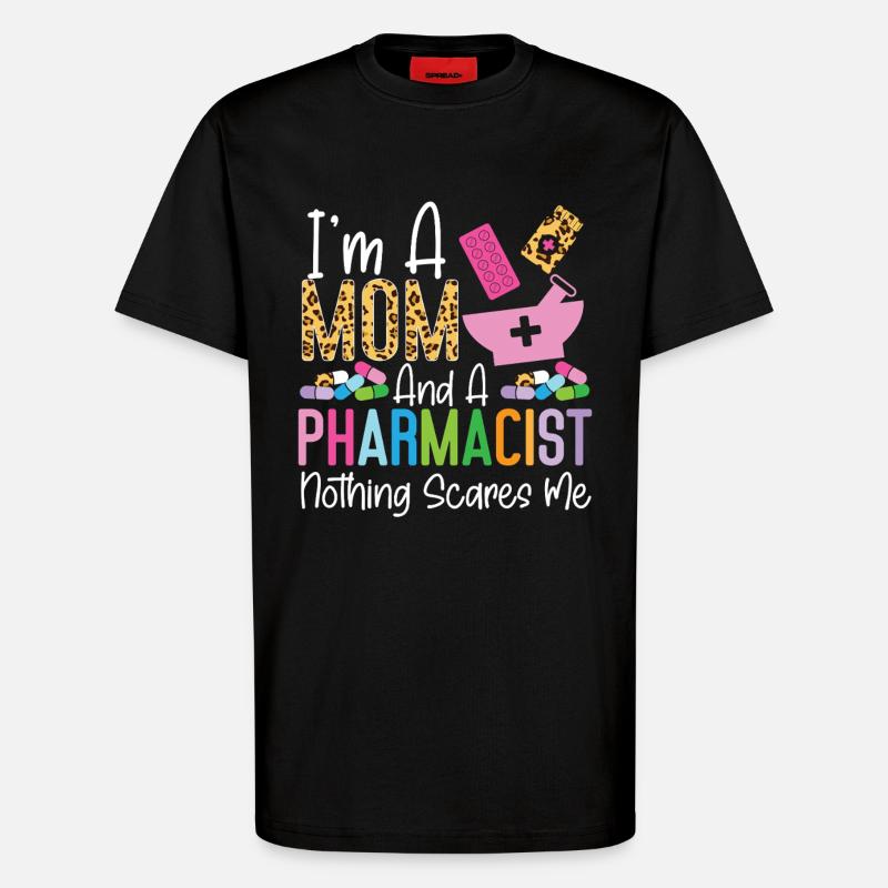 Pharmacy Tech Technician - T-Shirt - made by SPREAD - SOLID BLACK