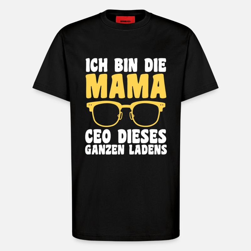 Mutter Team Mama - T-Shirt - made by SPREAD - SOLID BLACK