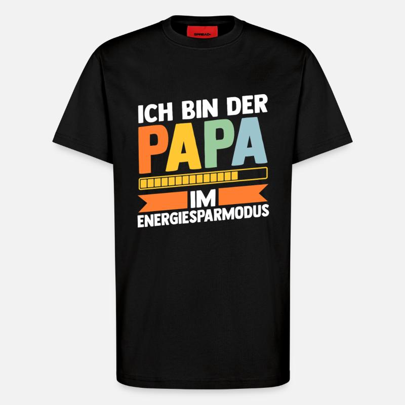 Father Team Dad - T-Shirt - made by SPREAD - SOLID BLACK
