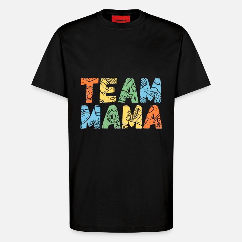 Mutter Team Mama - T-Shirt - made by SPREAD - SOLID BLACK