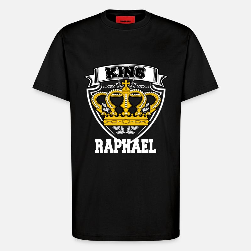 King Raphael - T-Shirt - made by SPREAD - SOLID BLACK