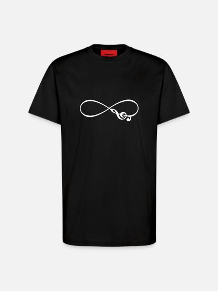 musique - T-shirt bio décontracté fabriqué en UE - SOLID BLACK