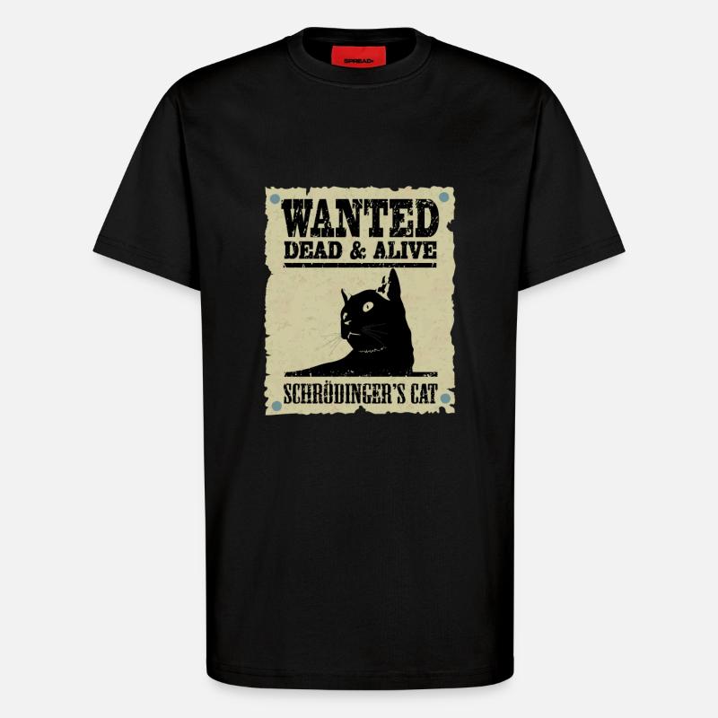 Le chat de Schrödinger voulait. - T-shirt bio décontracté fabriqué en UE - SOLID BLACK