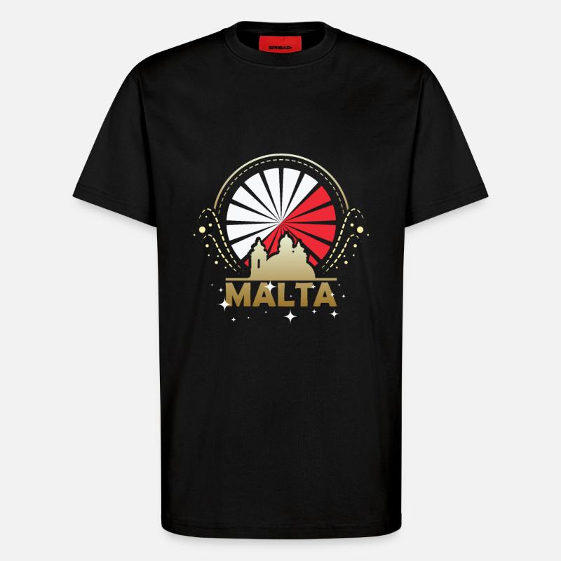Malta Insel - T-Shirt - made by SPREAD - SOLID BLACK
