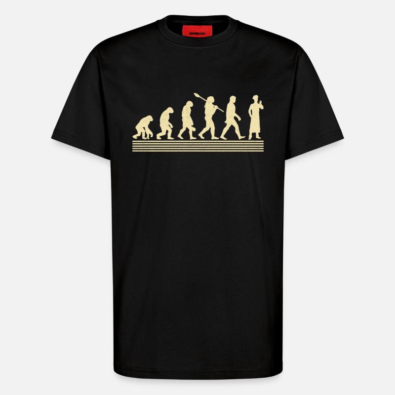 Koch Evolution - T-Shirt - made by SPREAD - SOLID BLACK