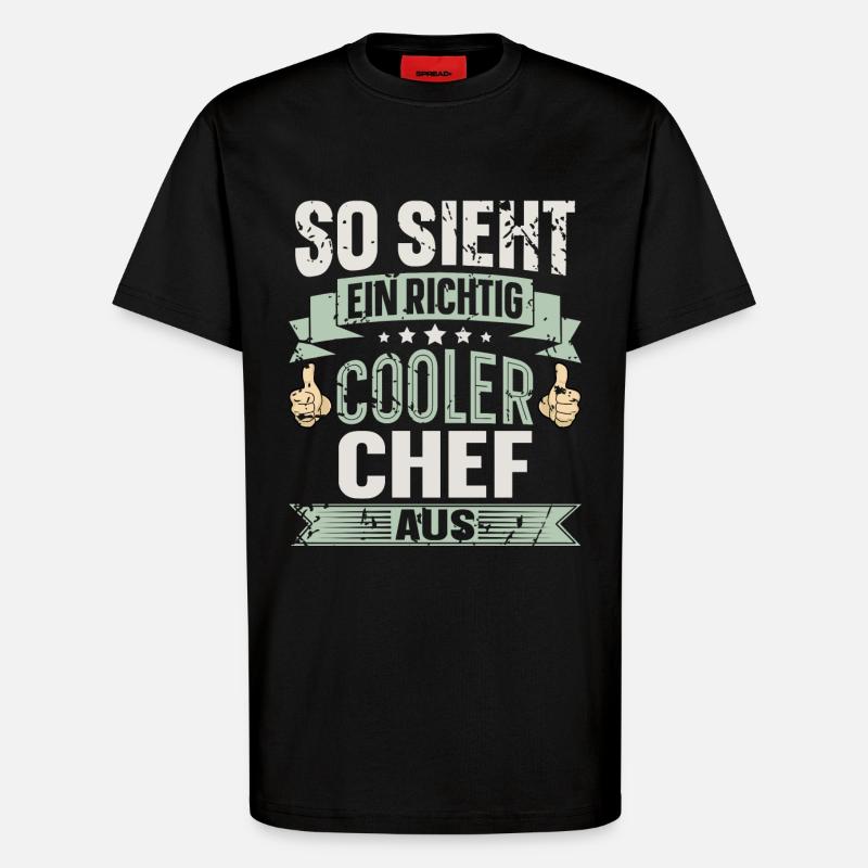 Chef - T-Shirt - made by SPREAD - SOLID BLACK